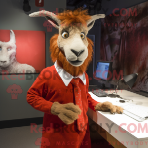 Mascot character of a Red...