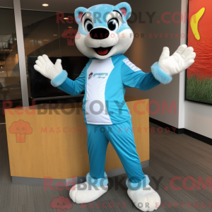 Mascottefiguur van een...