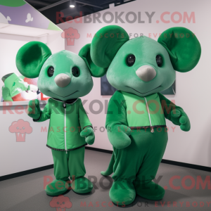Mascot character of a Green...