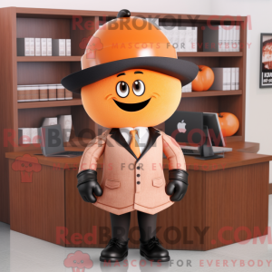 Mascot character of a Peach...