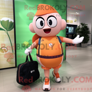 Mascot character of a Peach...
