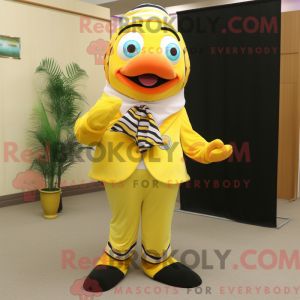 Personaje mascota de un pez...