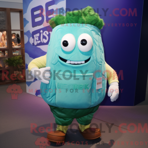 Mascot character of a Cyan...