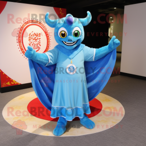 Sky Blue Demon mascotte...