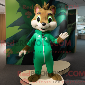 Mascot character of a Green...