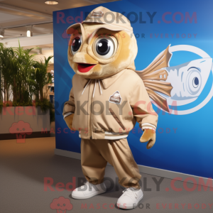 Mascot karakter van een Tan...
