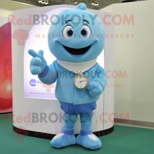 Sky Blue Armbandsur maskot...