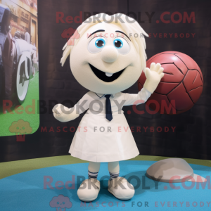 Mascot character of a White...