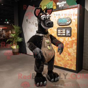 Mascot character of a Black...