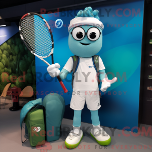 Mascot character of a Cyan...
