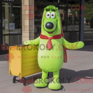 Mascot character of a Lime...
