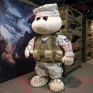 Mascot character of a White...