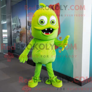 Mascot character of a Lime...