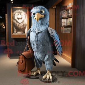 Mascot character of a Blue...