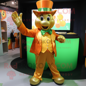 Orange Pot Of Gold maskot...