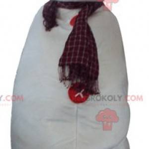 Mascote gigante do boneco de neve branco - Redbrokoly.com