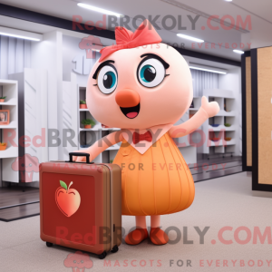 Mascot character of a Peach...