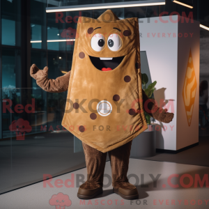 Mascot character of a Brown...