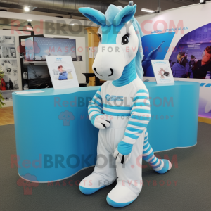 Sky Blue Quagga mascotte...