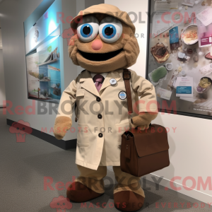 Mascot karakter van een Tan...