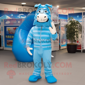 Sky Blue Quagga mascotte...