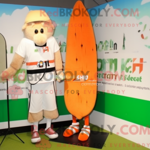 Mascot character of a Beige...