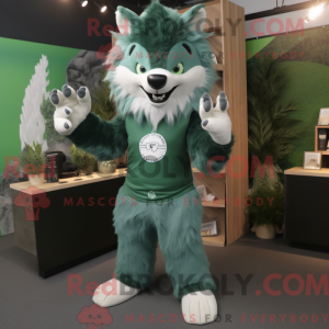 Mascot character of a Green...