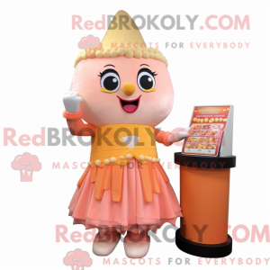 Mascot character of a Peach...