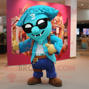 Personagem de mascote Cyan...