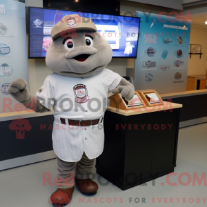 Mascot character of a Gray...