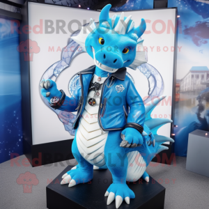 Sky Blue Dragon mascotte...