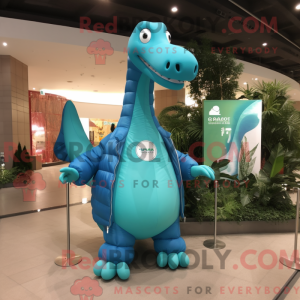 Mascot character of a Cyan...