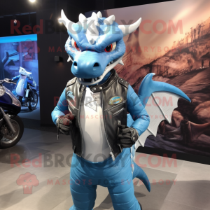 Sky Blue Dragon mascotte...