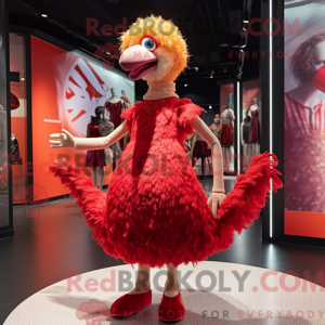 Mascot character of a Red...