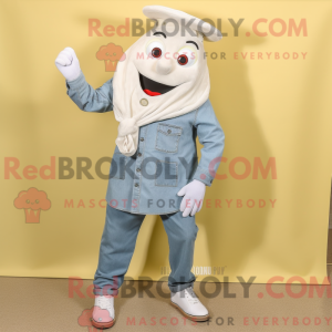 Mascot character of a White...