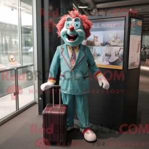 Mascot character of a Teal...