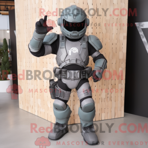 Mascot character of a Gray...