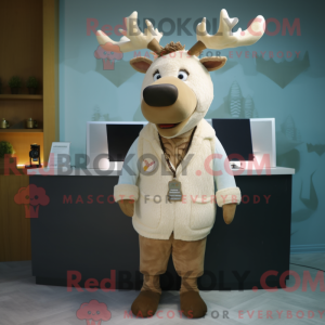Personnage mascotte d élan...