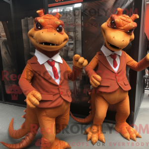 Maskot-karakter av en...