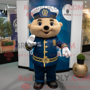 Mascot character of a Navy...