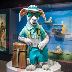 Mascot character of a Teal...