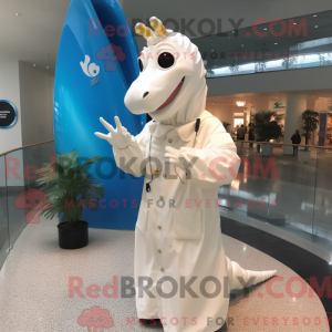Mascot character of a White...