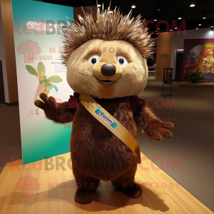 Bruin Porcupine mascotte...