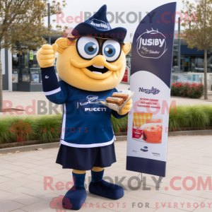Mascot character of a Navy...