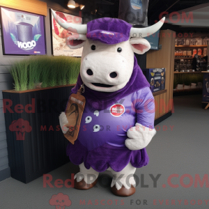 Maskotki av en Purple Beef...