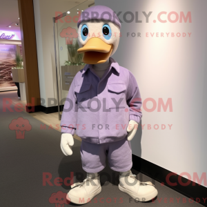 Maskot postava levandulové...