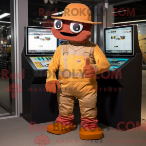 Personagem de máscara de...