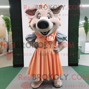 Mascot character of a Peach...