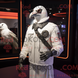 Mascot character of a White...
