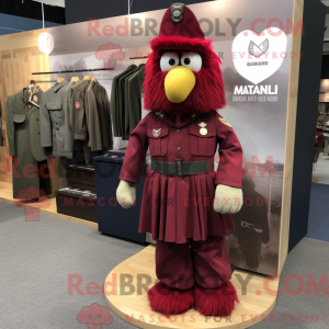 Maskottchen eines Maroon...
